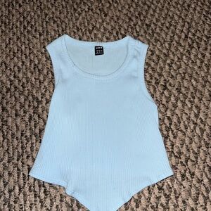 Women's Light Blue Sleeveless Top